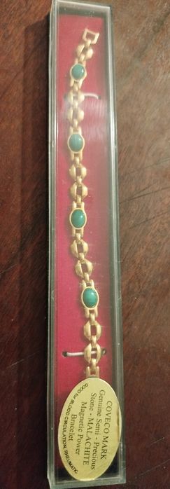 Pulseira coveco de malaquita