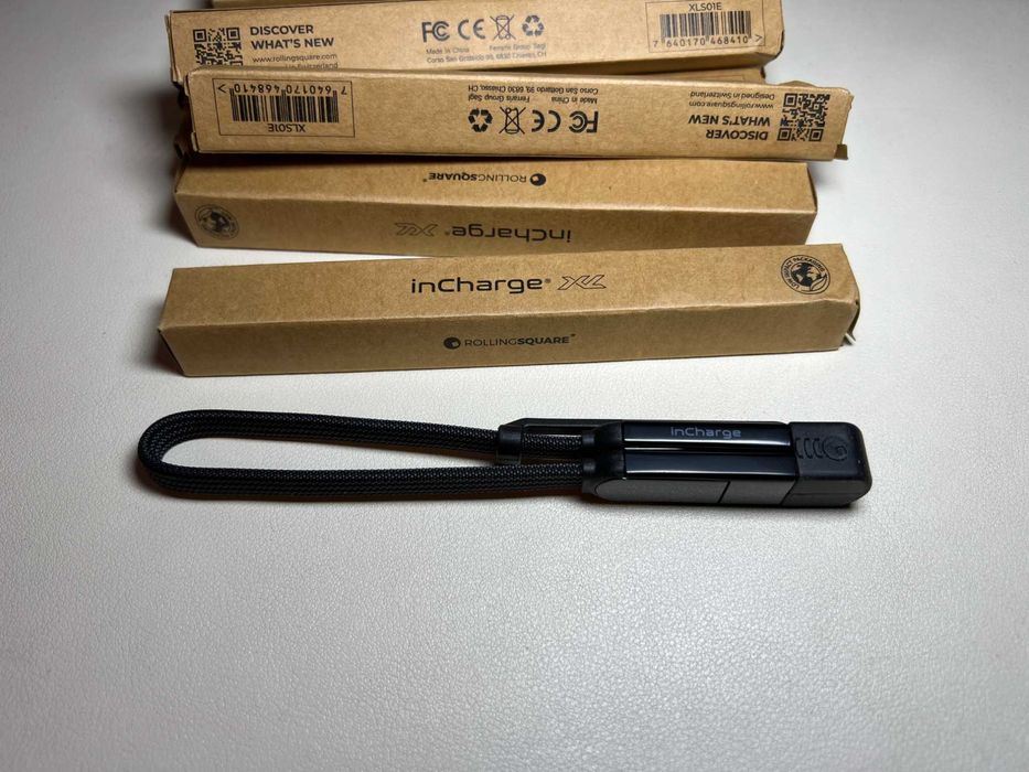 InCharge X, XL 30см. Універсальний кабель Type C, Lightning, Micro USB