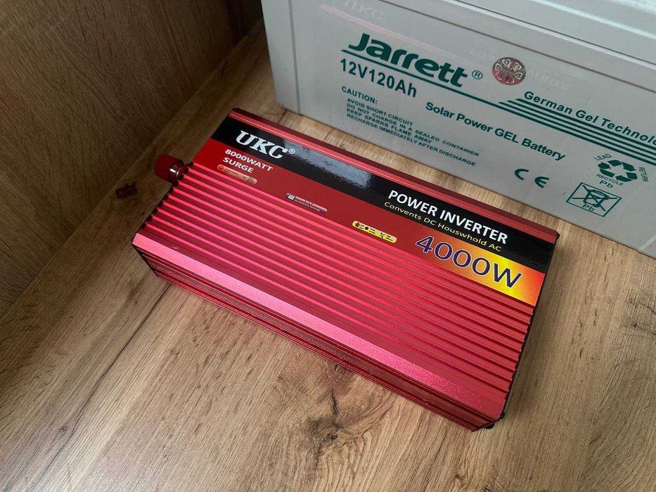 Перетворювач напруги UKC Авто-Инвертор 12v 220v 4000W Преобразователь