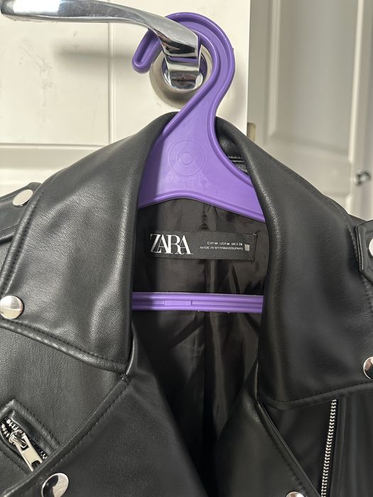 Шкіряна куртка zara зара