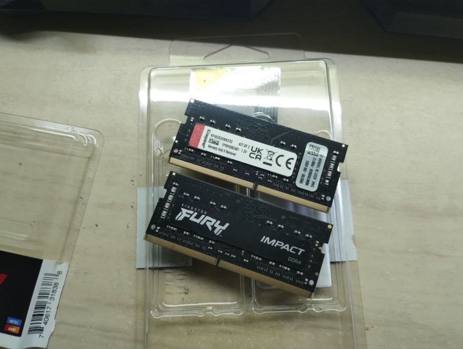 Память DDR Kingston DDR4 32GB(2х16) KIT 3200 FURY Impact