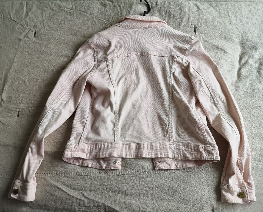 kurteczka MANGO rozm. M blady róż katana kurtka jeansowa 36 38