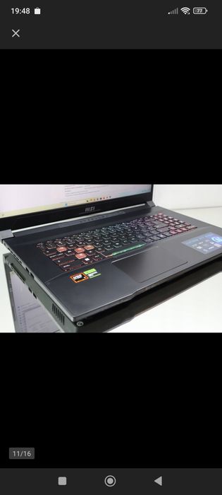 Ноутбук MSI Katana A17 AI 17,3" AMD Ryzen 7 16 ГБ / 1000 ГБ GEFORCE RT