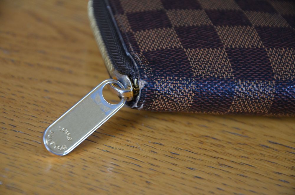louis vuitton  portfel pung brązowy