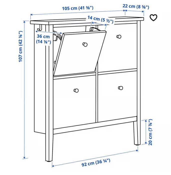 Vendo sapateira branca ikea