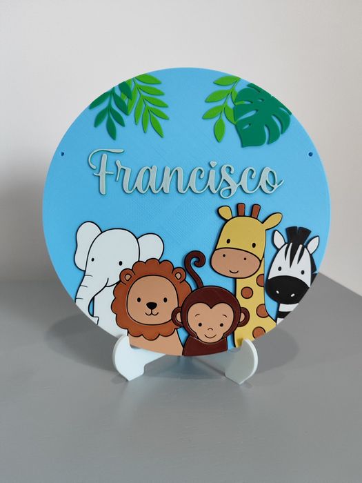 Placas personalizadas com nome