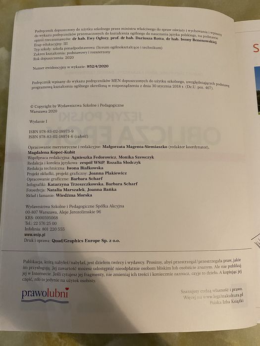 Oblicza Epok 2.2 Podręcznik do języka polskiego