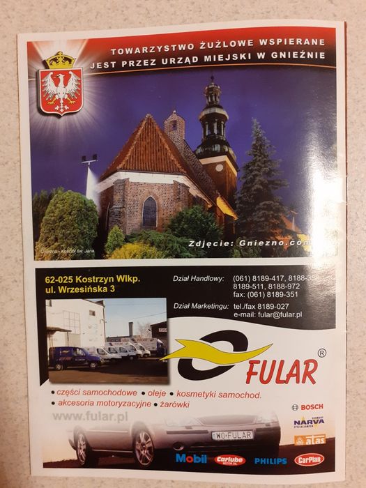 Program żużlowy 1 liga 2006 r. Start Gniezno - Stal Gorzów