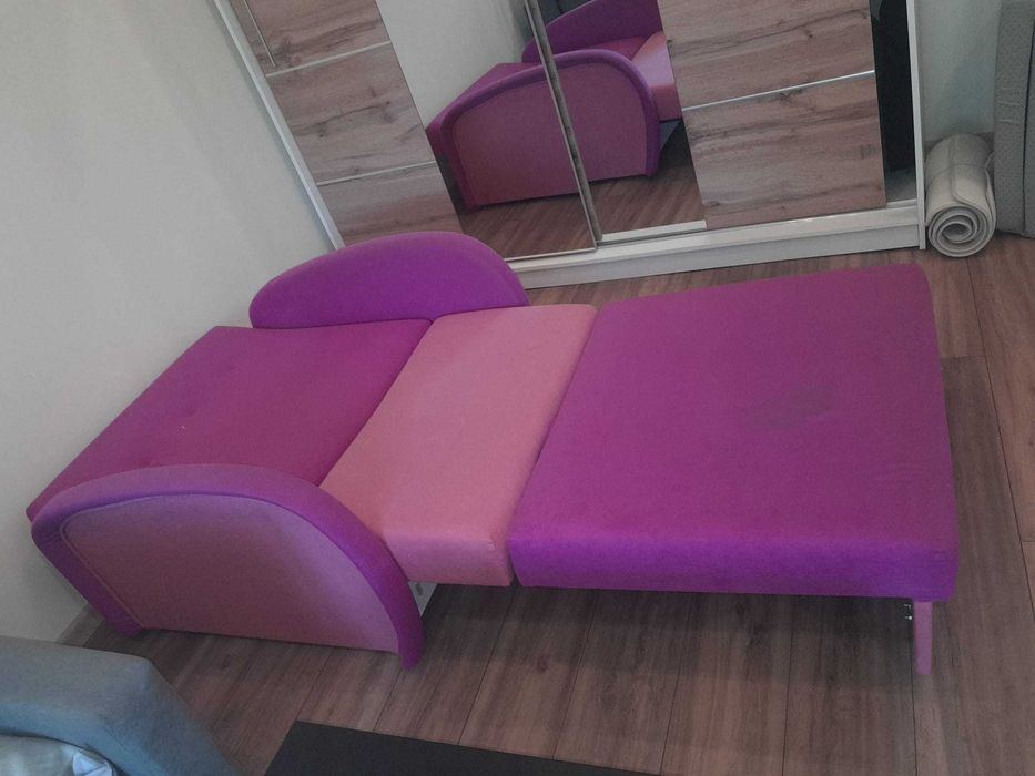 sofa rozkładana Amerykanka z pokrowcem 1x2m DARMO