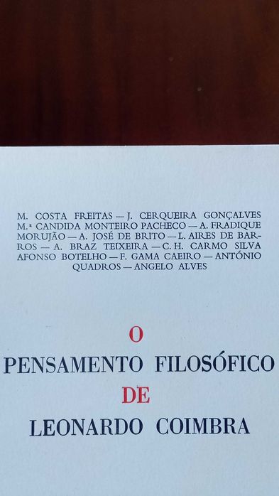 O Pensamento Filosófico de Leonardo Coimbra
