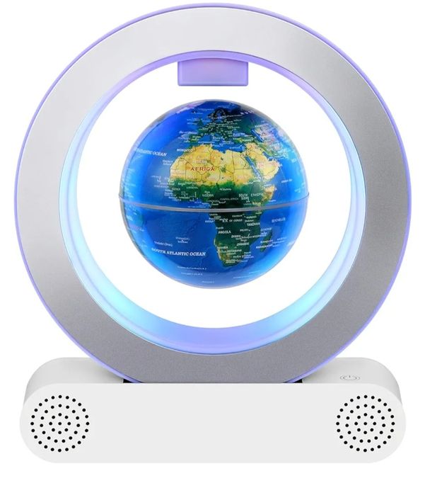 Wyprzedaz lewitujący magnetyczny globus z głośnikiem Bluetooth.