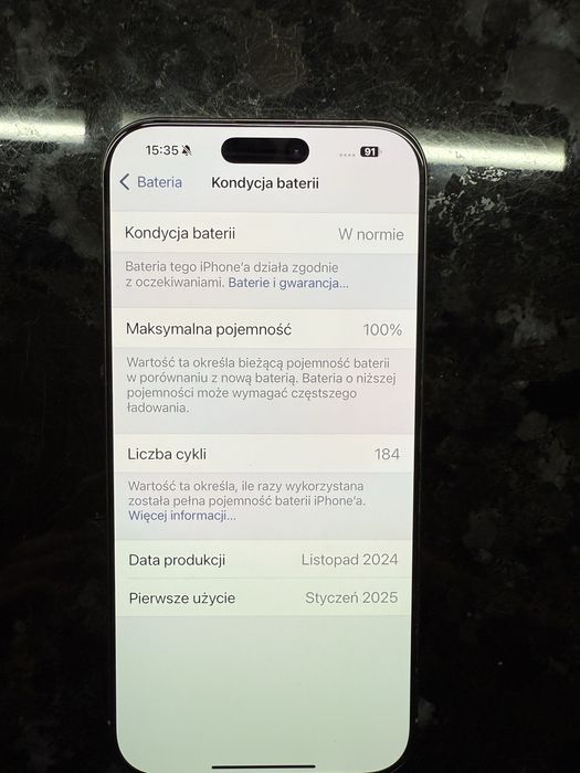 iPhone 16 pro max 256 na gwarancji