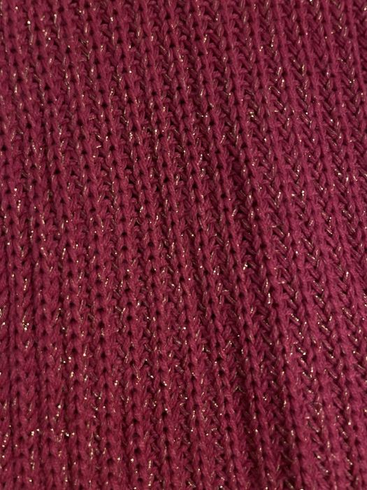 Szalik ze złotymi nitkami różowy dla dziewczyny