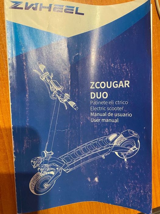 trotinete Zheel ZCougar duo, "na embalagem".