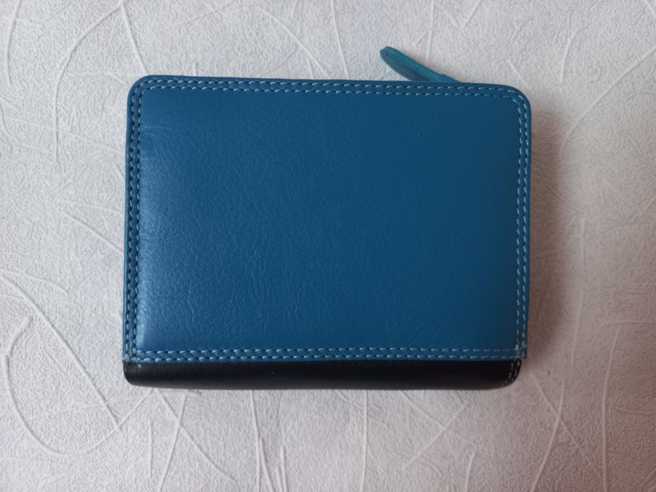 Женский кошелек кожаный сине-голубой Visconti .Англия.