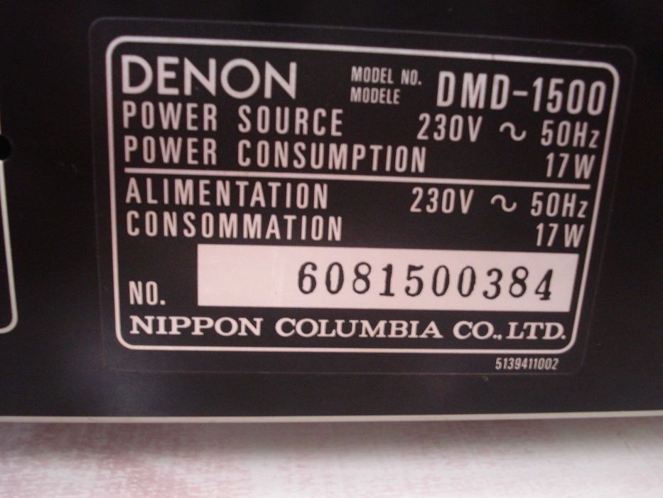 Мінідиск дека "Denon" DMD-1500