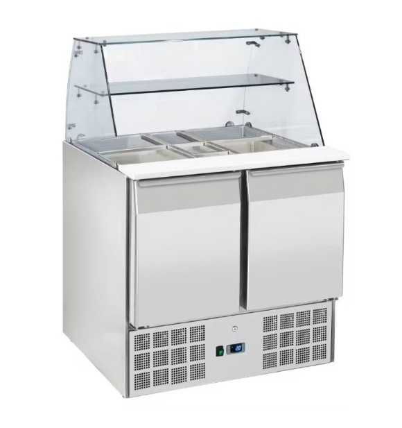 Vitrine de Exposição de Cuvetes Refrigerada C/ Tábua de Corte