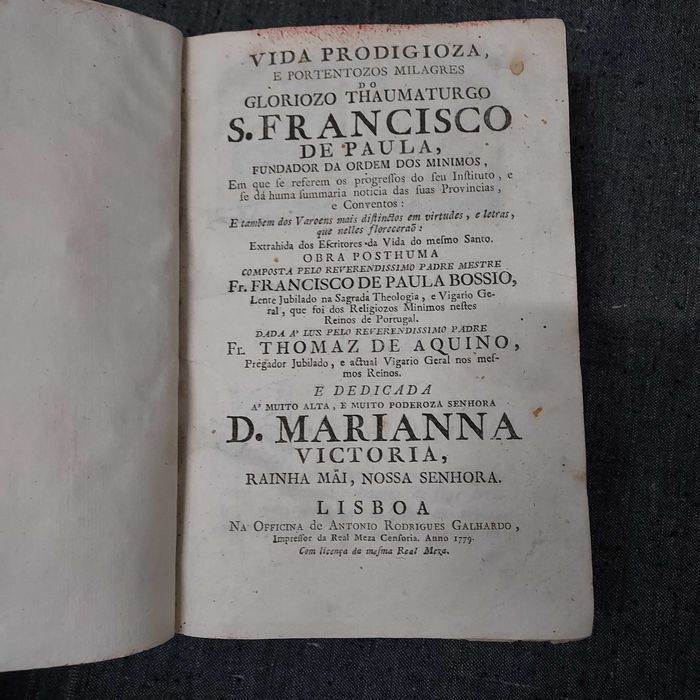 Francisco de Bossio-Vida Prodigioza de S. Francisco-1779