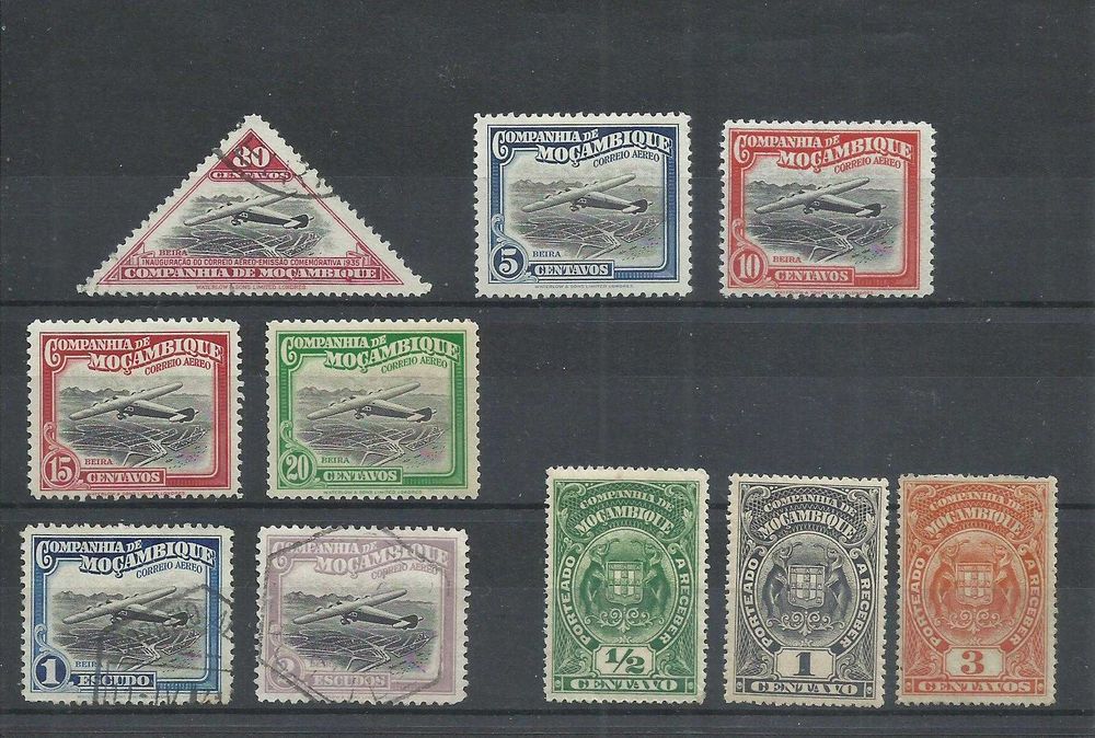 Selos portugueses – Ex-colónia - Companhia de Moçambique - 108 selos
