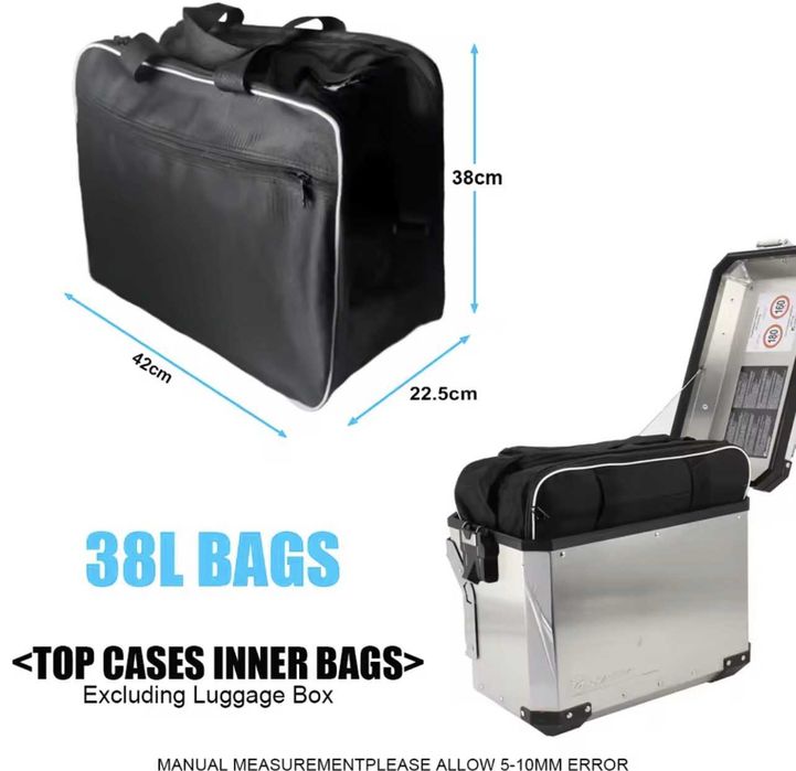 Sacos impermeáveis para malas laterais Trekker Outback 38 Lts
