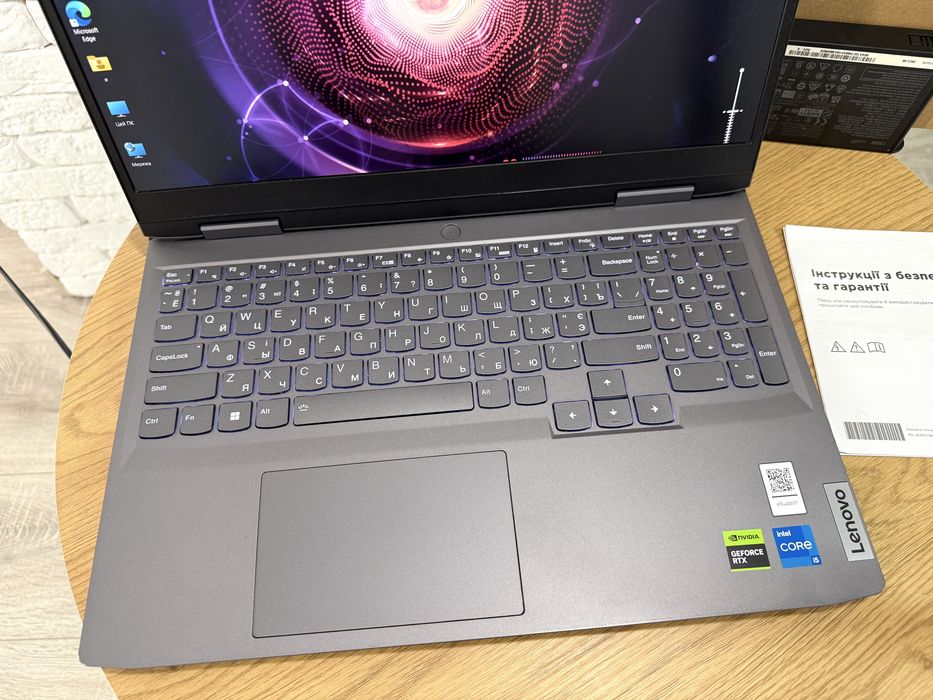 Lenovo LOQ/RTX/i5-12th/DDR5-16GB/Пишіть перед замовленням!! (Б/У)