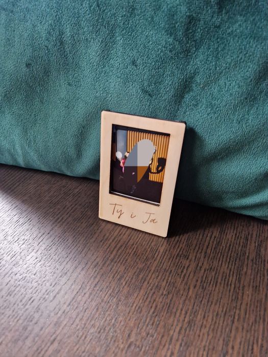 Drewniane ramki na zdjęcia instax slub wesele