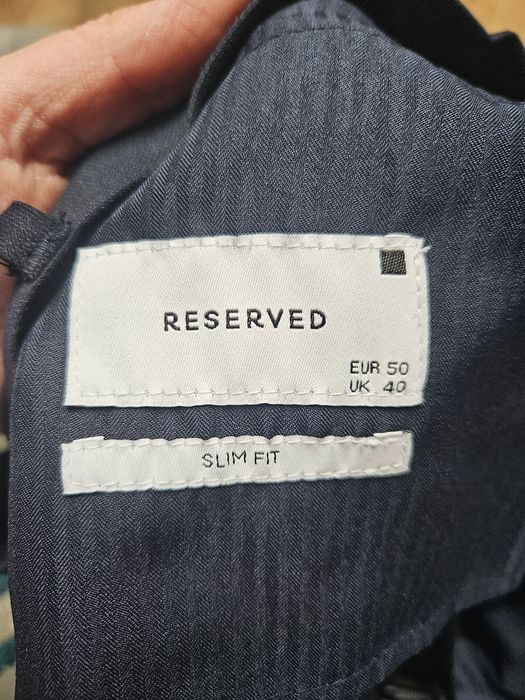 Meski garnitur granatowy Reserved 50