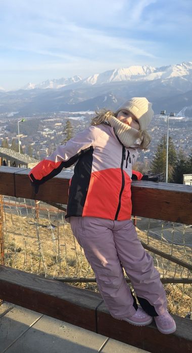 Kombinezon zimowy 4f kurtka, spodnie, rekawiczki r128cm