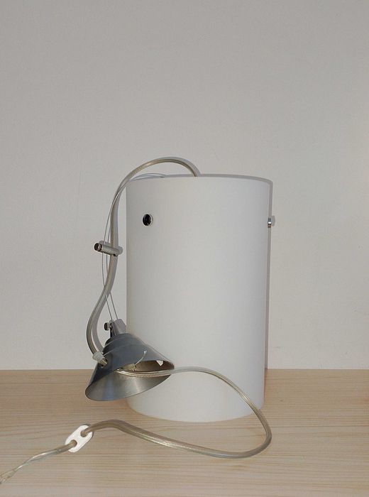 Lampa sufitowa biała, mleczna/ Kaja.