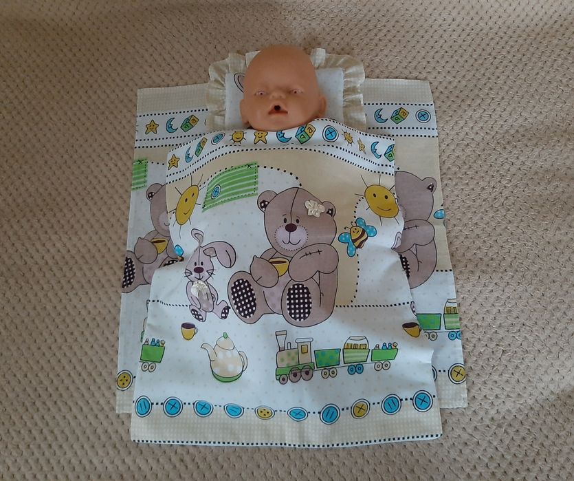 Набір постільної білизни для пупса