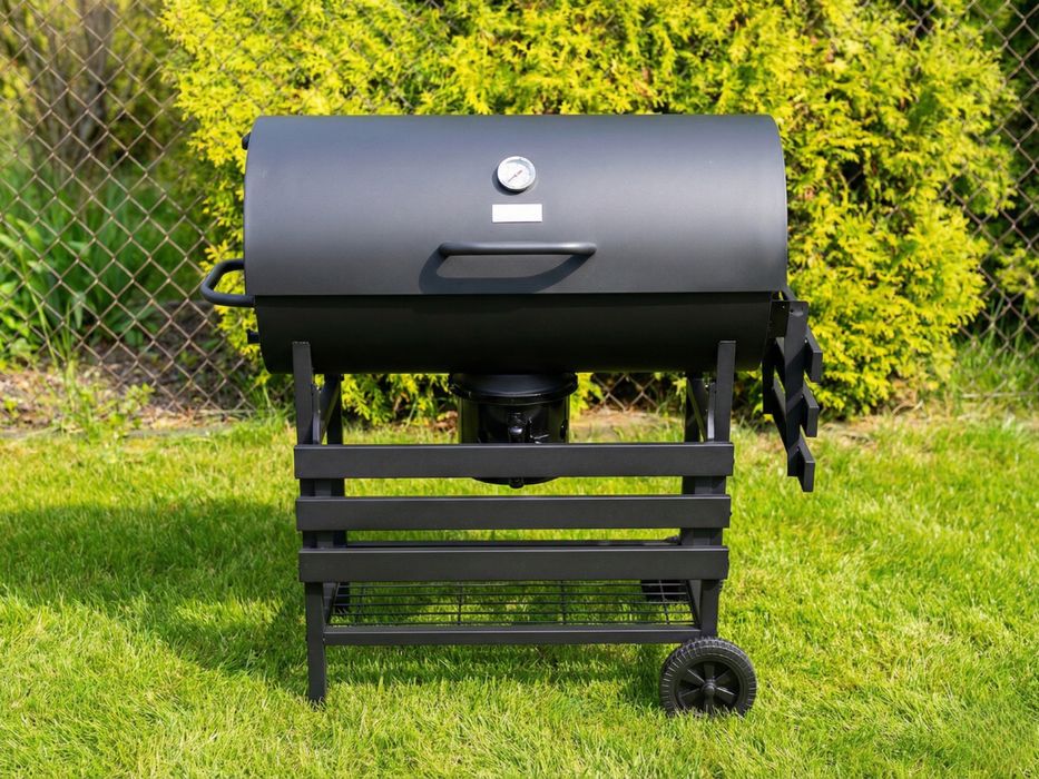 DUŻY grill ogrodowy z półkami popielnikiem * NOWY * SZYBKA wysyłka *