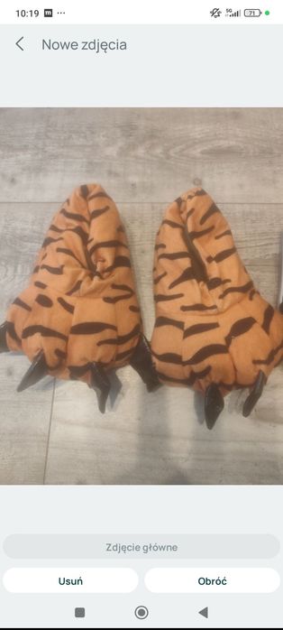 Kapcie tygryski dziecięce