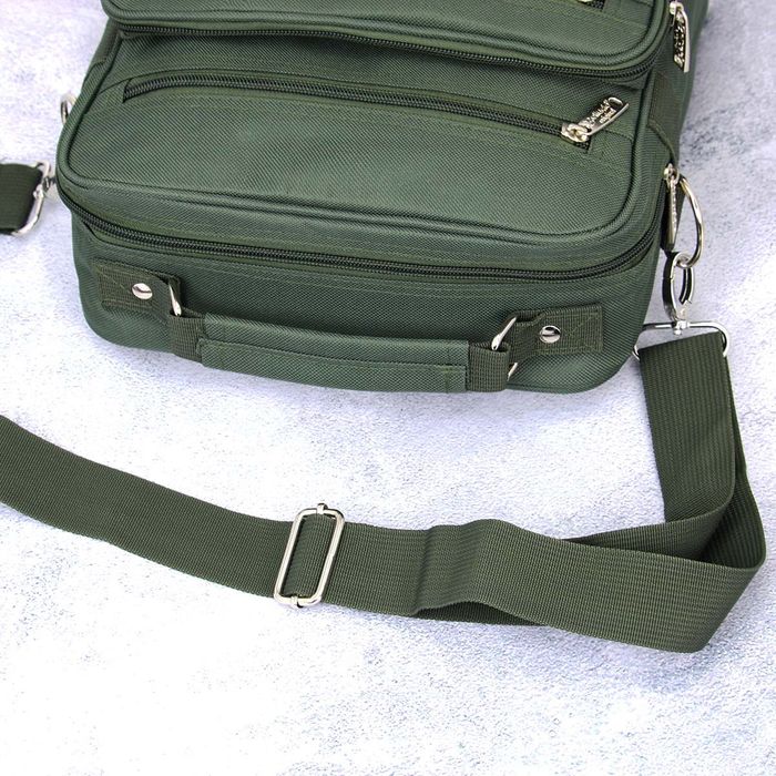 torba męska do pracy a4 bellugio - ciemnozielona