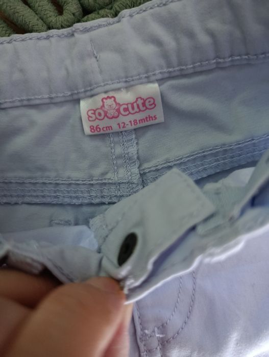 Spodnie ,jasnoniebieskie r.,86
