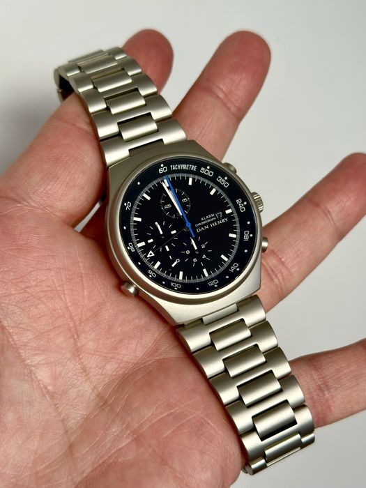 Dan Henry 1972 MAVERICK chronograph silver
