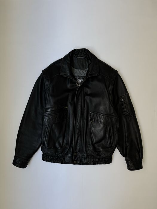 vintage leather jacket - купить мужскую одежду - Цена на OLX.ua