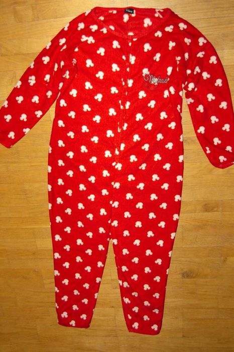 jednoczęściowa piżama polarowa pajac Myszka Miki rozmiar L/XL