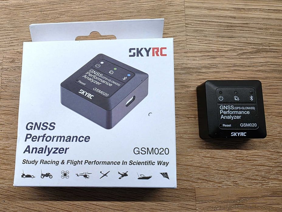 SkyRC GNSS GPS GSM020 - Analizzatore Di Prestazioni Con Porta USB Per Modellismo RC (Verde)