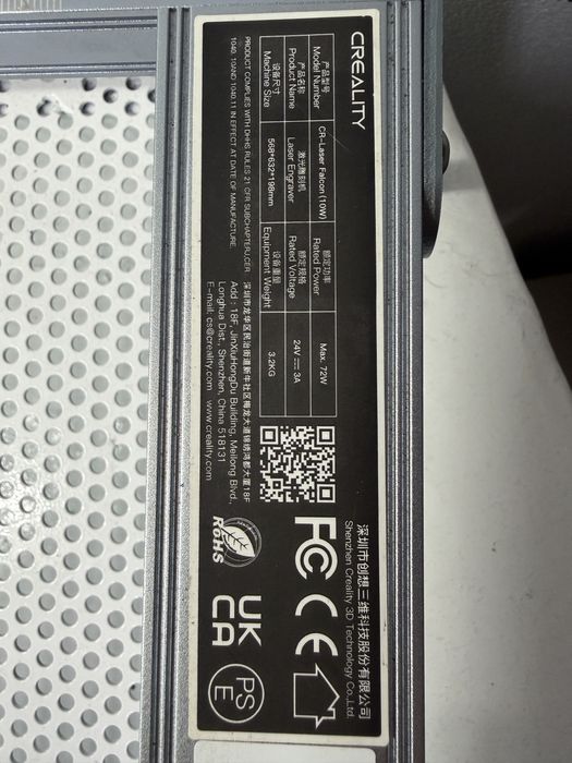 Laser Creality Falcon 10W (Como Novo)