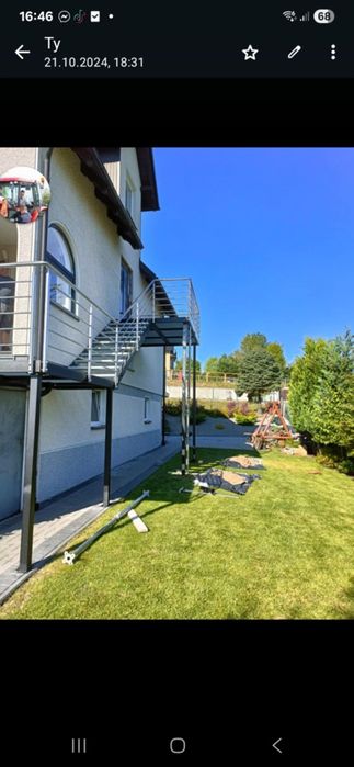 Witam wykonam schody metalowe jak i balustrady