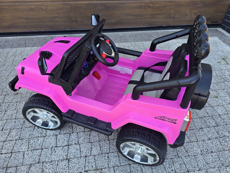 Różowy Jeep S2388 na akumulator z pilotem zdalnego sterowania