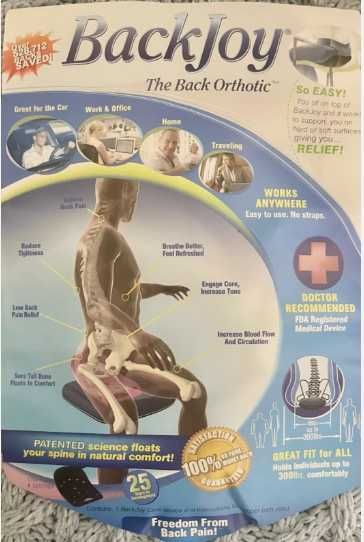 Vendo Assento BackJoy SitSmart Posture Plus alívio da dor lombar