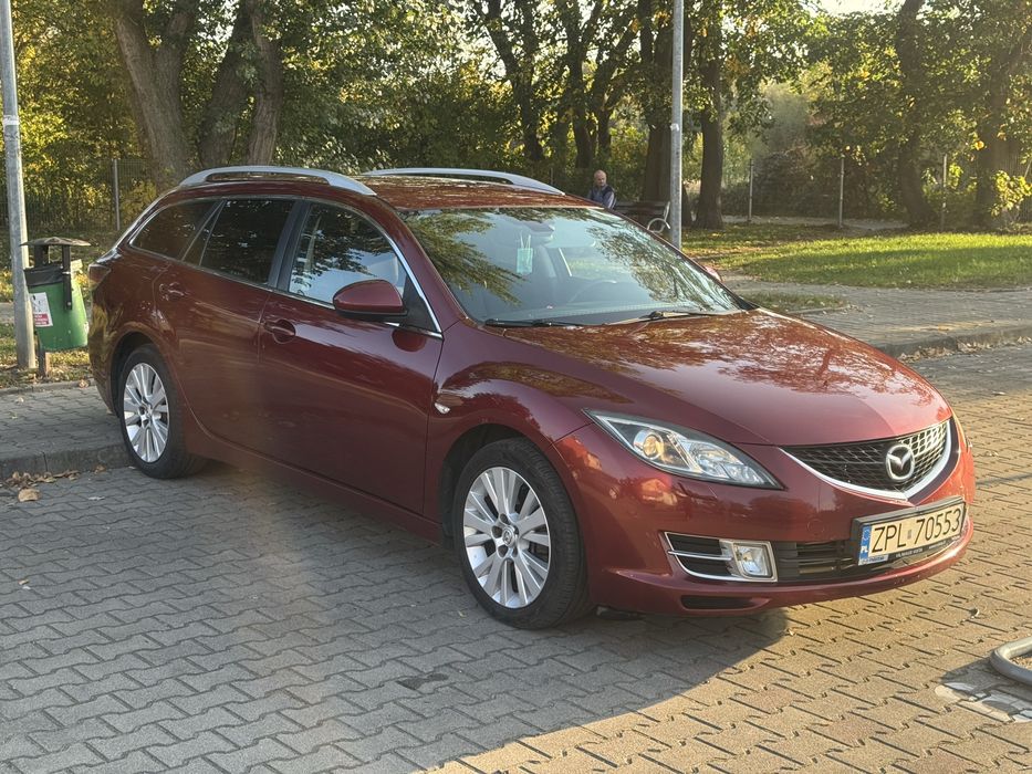 Mazda 6 2.0 LPG 2008r. Automat/tempomat/klima/alu/Android radio/hak/bez wypadkowa