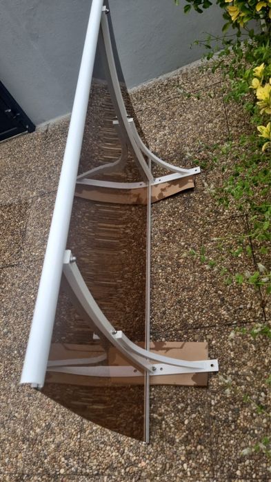 Cobertura/Toldo aluminio branco e acrilico