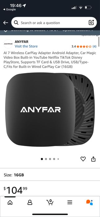 Carplay anyfar AI 7, conectar telemovel e telas em carro.
