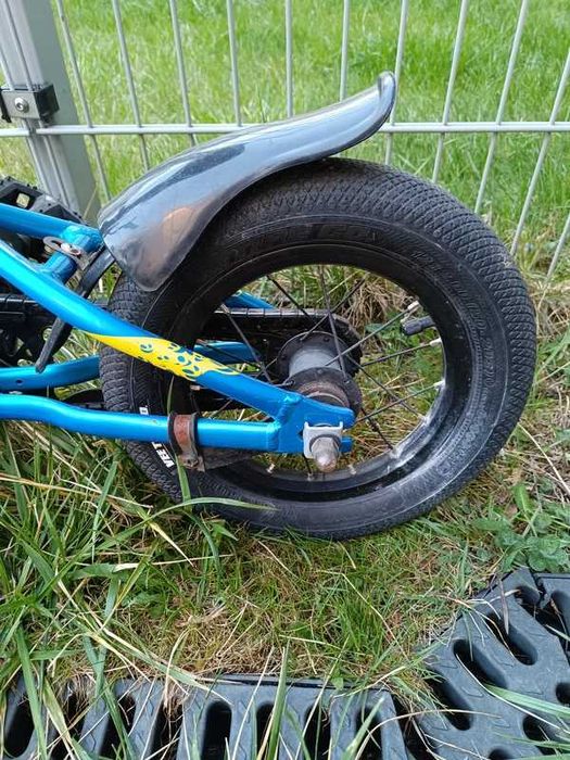 Rower Ghost Powerkid 12 niebiesko-żółty