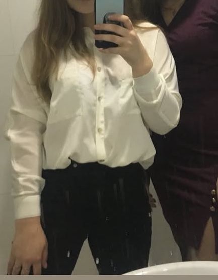 Блуза біла оверсайз