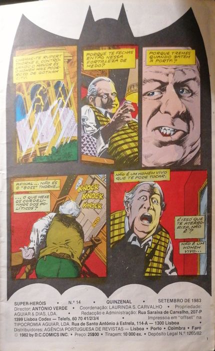 Batman n.º 14 (1983) - Agência Portuguesa de Revistas - Raro