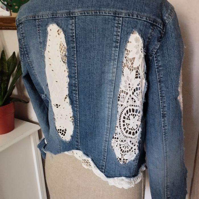 Niepowtarzalna Kurtka jeansowa hand made