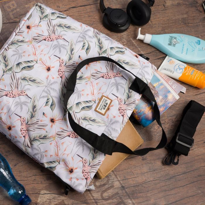 Torebka damska materiałowa shopperka lekka duża A4 na ramię torba nowa